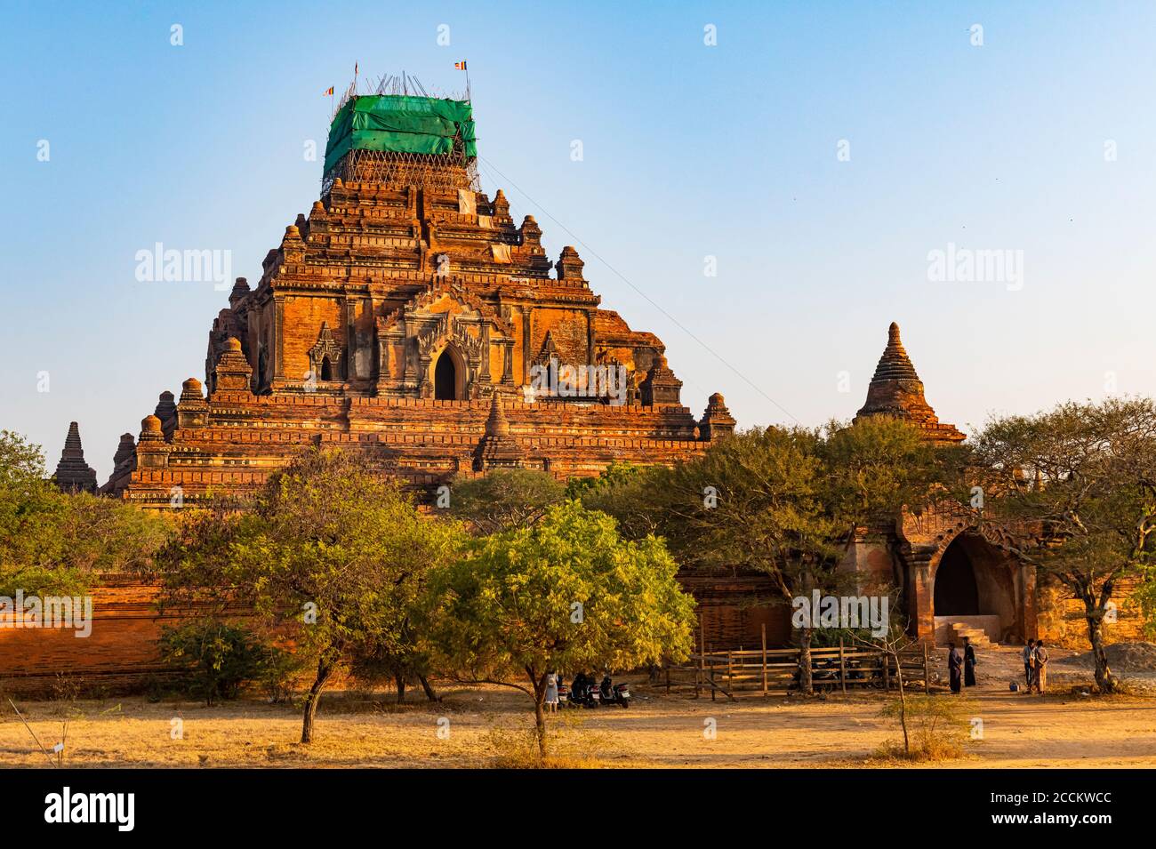 Myanmar, Mandalay Region, Bagan, Dhammayangyi Tempel in der Morgendämmerung Stockfoto