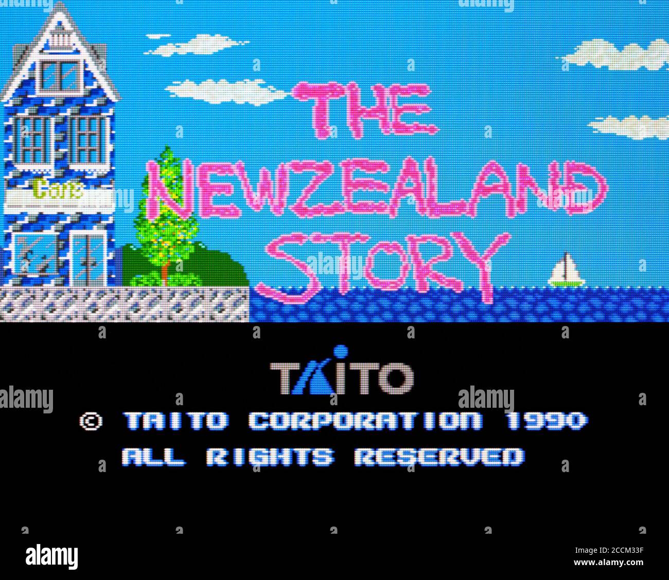 Die neuseeländische Geschichte - PC Engine Videogame - redaktionelle Verwendung Nur Stockfoto