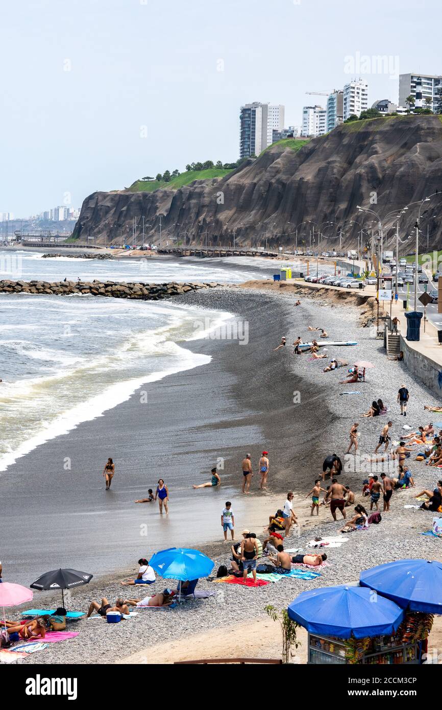 Miraflores ist ein Bezirk der Provinz Lima in Peru und Eine große Touristenattraktion Stockfoto