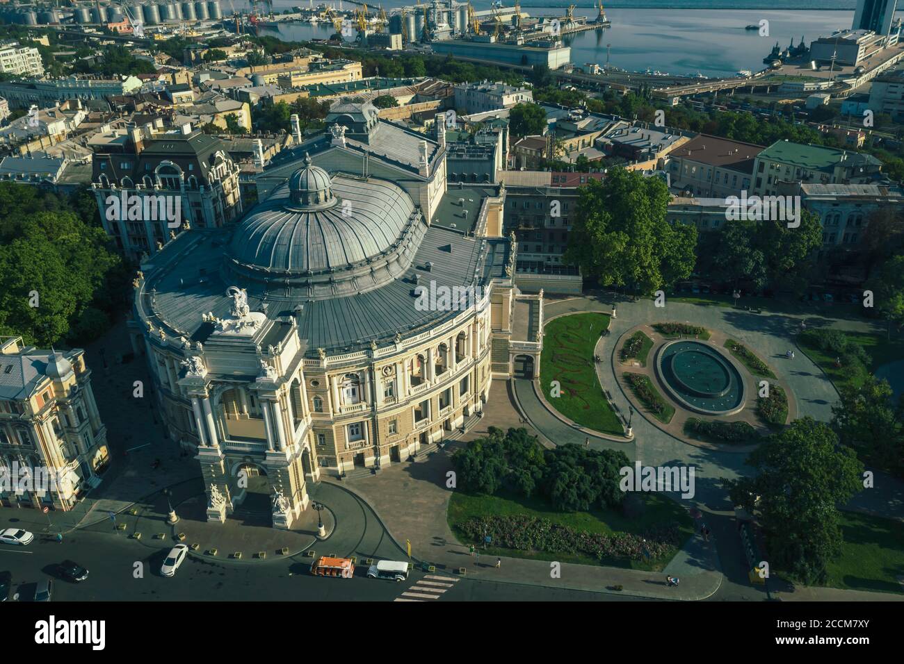 Air Panorama Oper und Balletttheater in Odessa Ukraine Stockfoto
