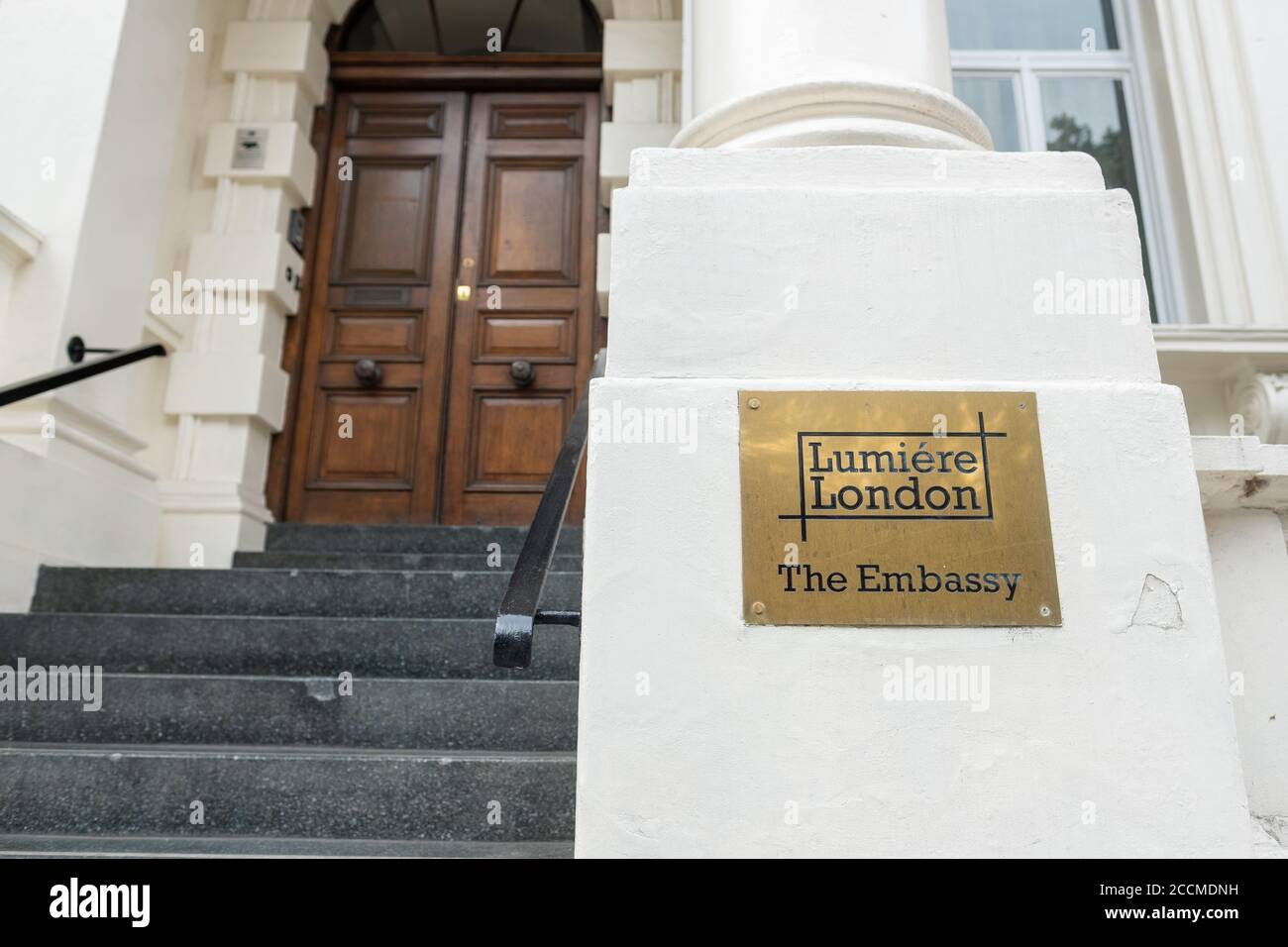 The Embassy - Lumiere London, ein nobeleres Veranstaltungszentrum in Belgravia Stockfoto