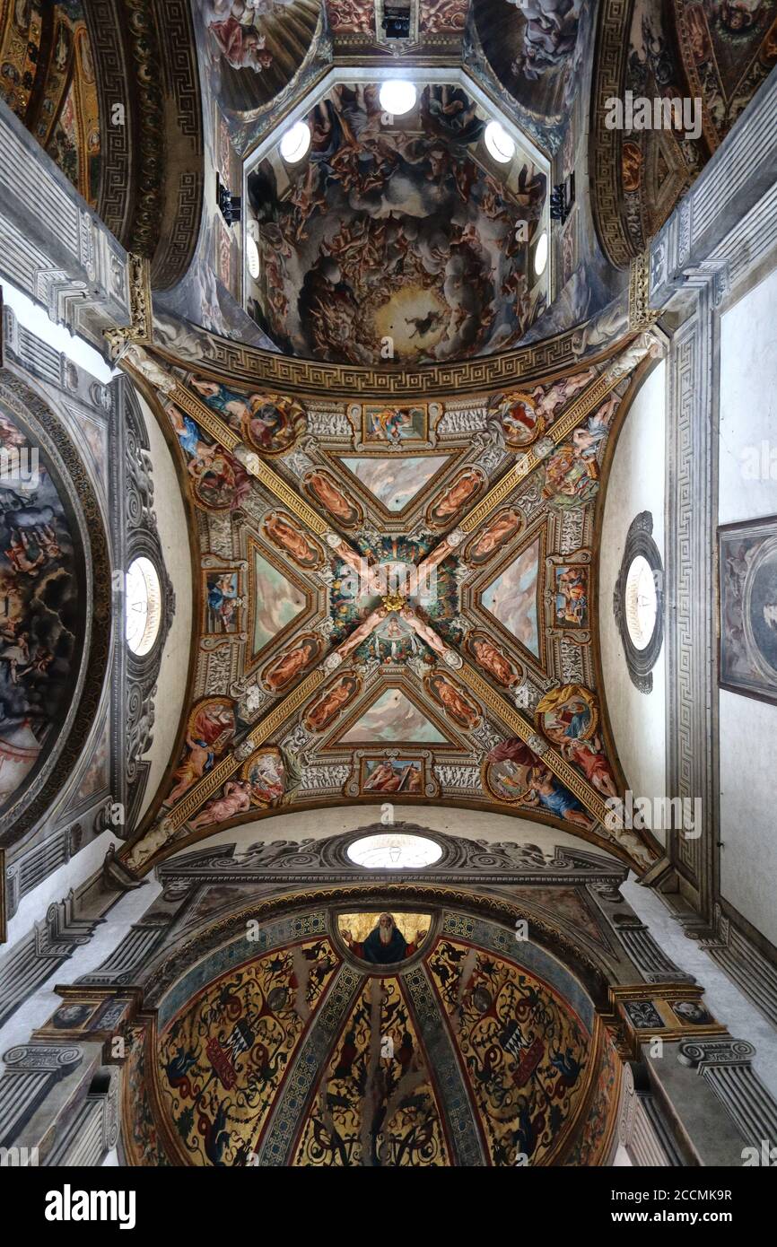 Parma, Innenansicht der romanischen Kathedrale auf dem duomo Platz, Emilia Romagna, Italien, unesco Weltkulturerbe Stockfoto
