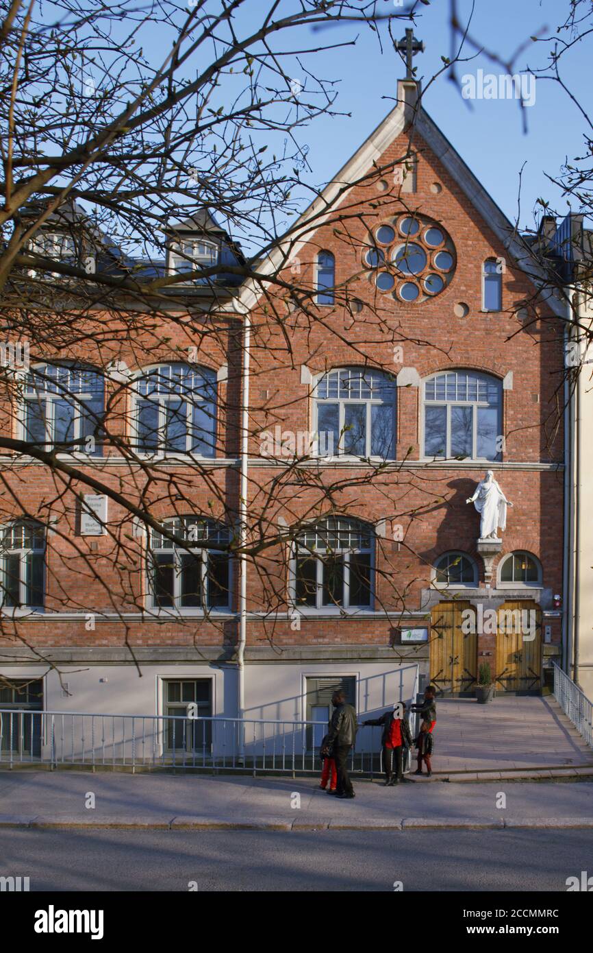 Gebäude der Internationalen Evangelischen Kirche in Helsinki, Finnland Stockfoto