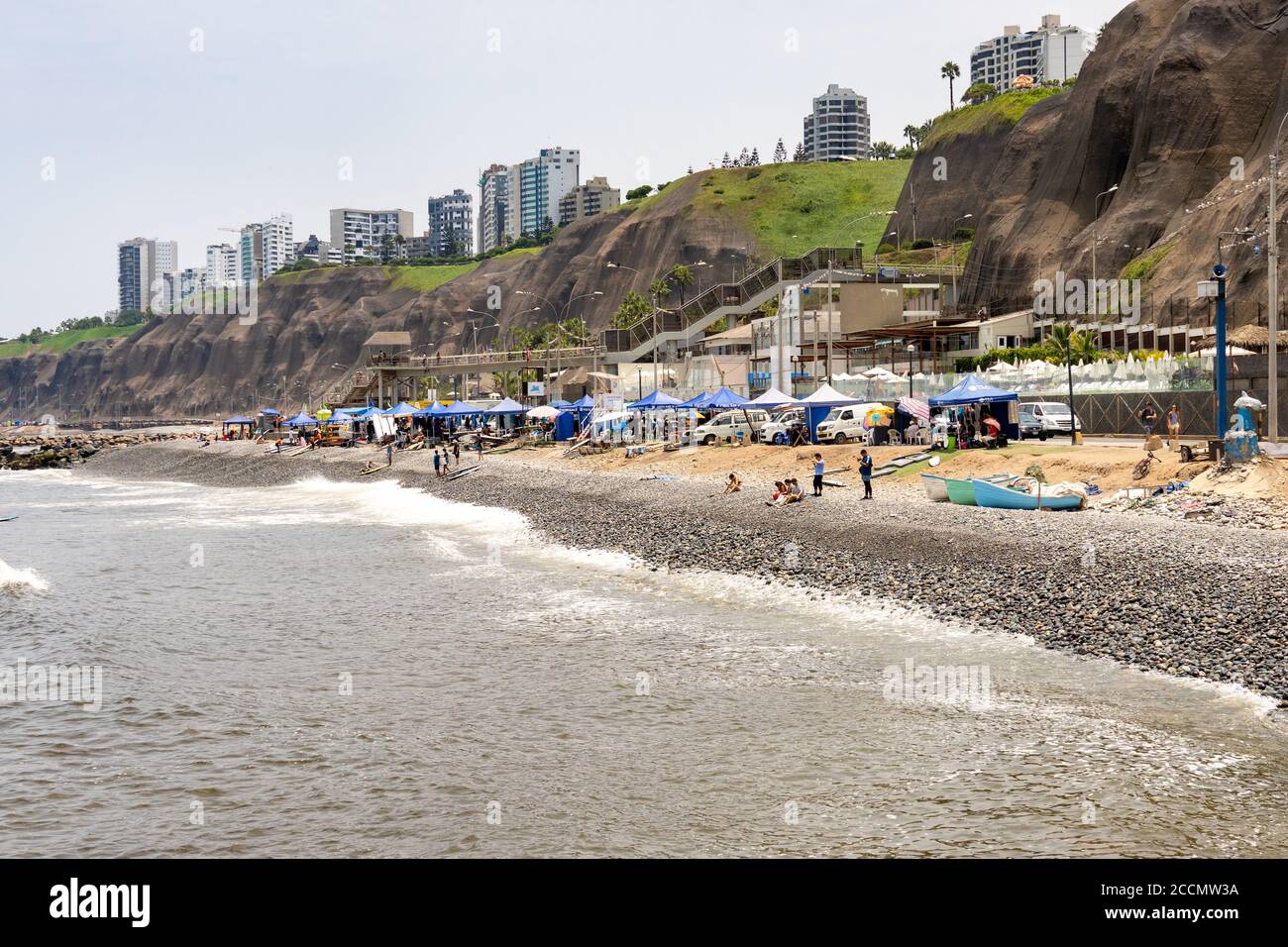 Miraflores ist ein Bezirk der Provinz Lima in Peru und Eine große Touristenattraktion Stockfoto