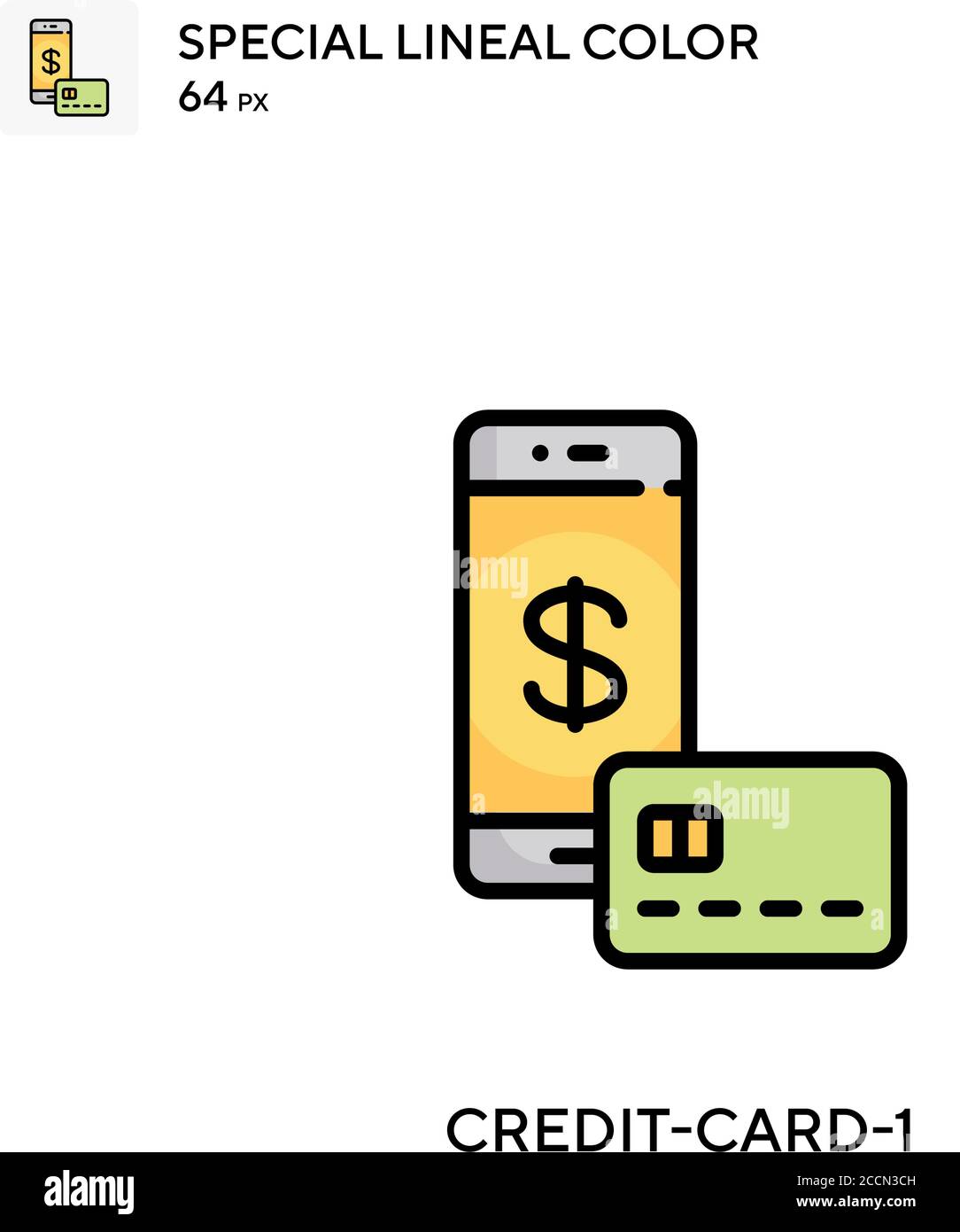 Handgezeichnetes Farbsymbol des Karussells. Moderne Vektorgrafik Konzepte. Einfach zu bearbeiten und anzupassen. Stock Vektor