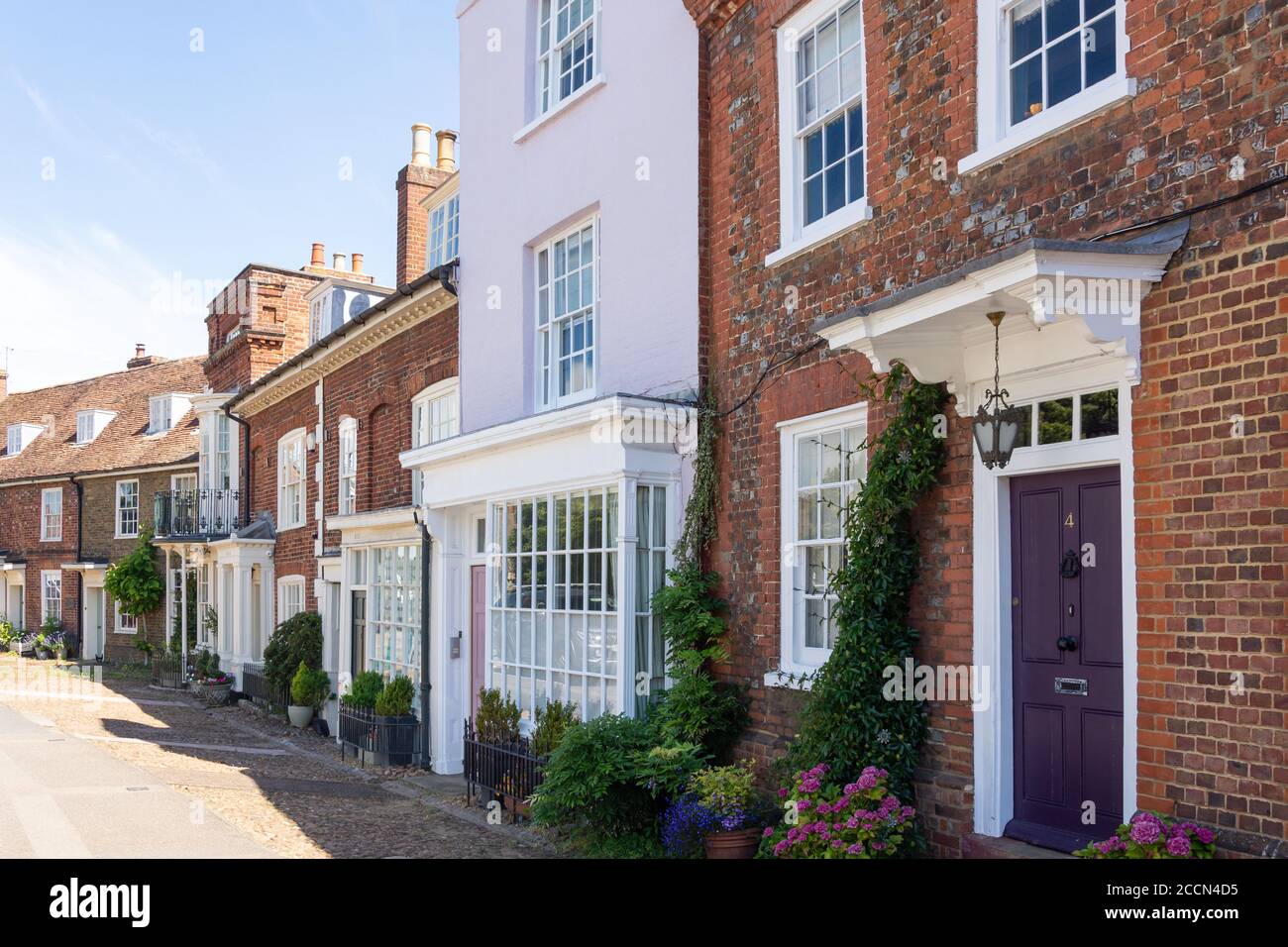 Period Properties, Bedford Street, Woburn, Bedfordshire, England, Vereinigtes Königreich Stockfoto