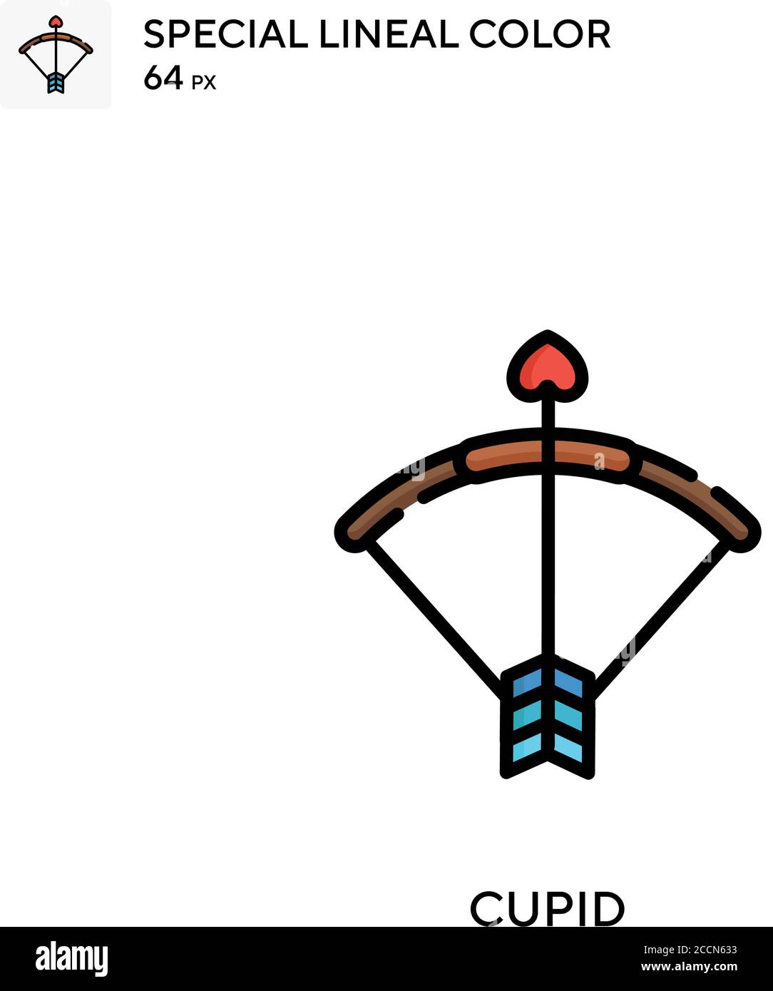 Oryx spezielles lineales Farbsymbol. Illustration Symbol Design Vorlage für Web mobile UI-Element. Perfekte Farbe modernes Piktogramm auf editierbare Kontur. Stock Vektor