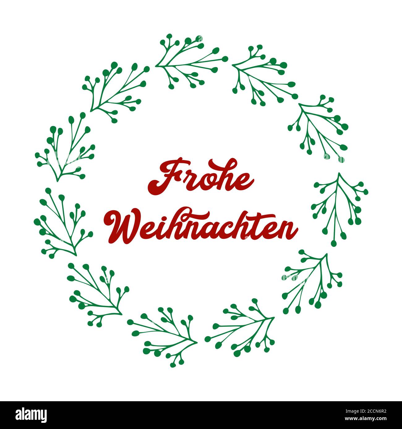 Frohe Weihnachten Zitat In Deutsch Als Logo Oder Header Ubersetzte Frohe Weihnachten Festschrift Fur Plakat Karte Einladung Stock Vektorgrafik Alamy