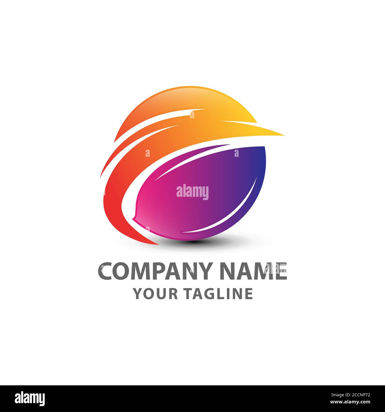 Orbit Tech Logo Template Design. Creative Vector Emblem, für Icon oder Design Concept. Stock Vektor