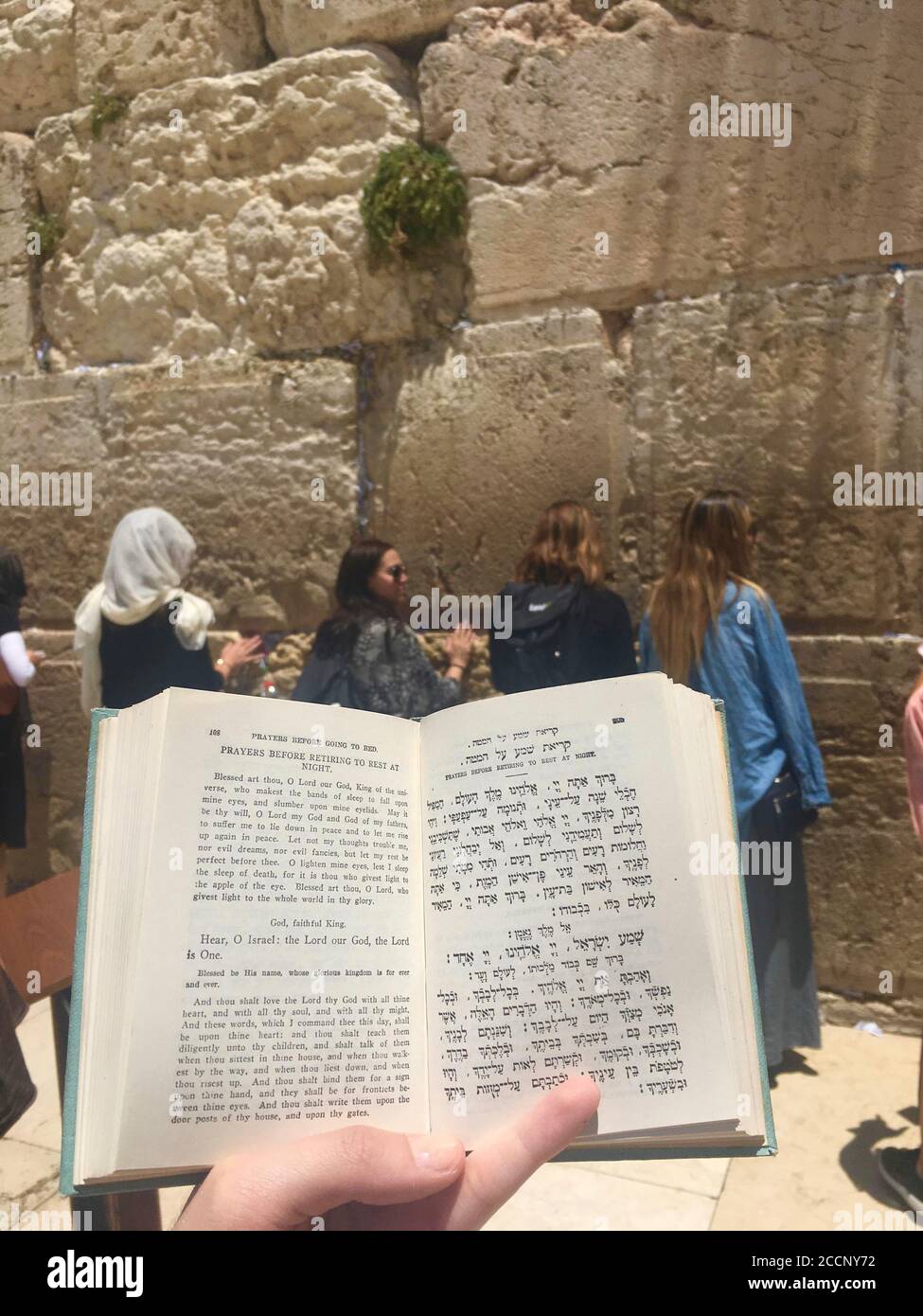 Jüdische Frauen beten an der Westmauer in Jerusalem, Israel Stockfoto