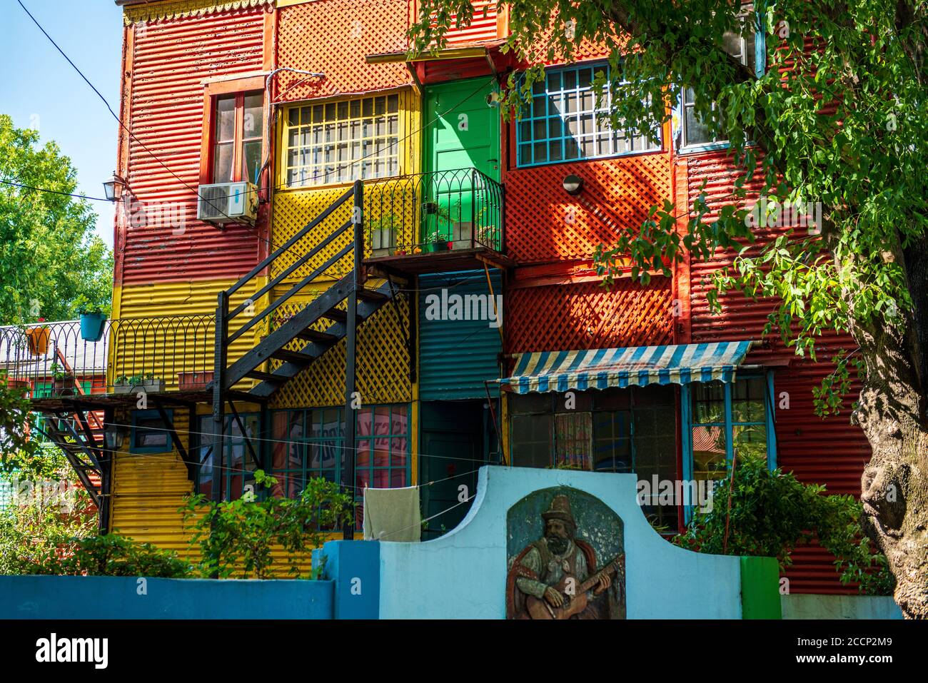 Die bunte Caminito Gegend von La Boca, Buenos Aires, Argentinien Stockfoto