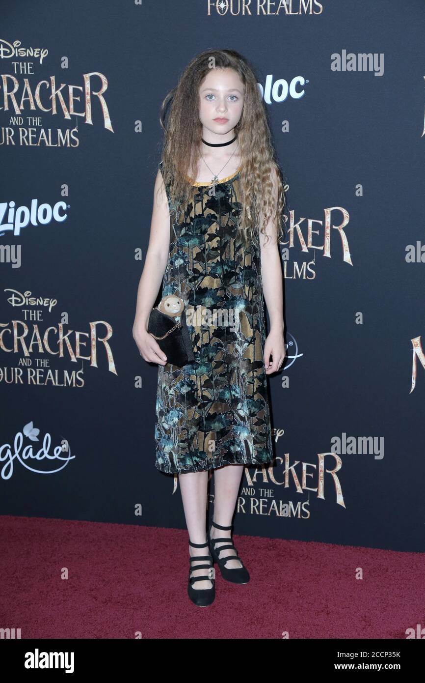 LOS ANGELES - OCT 29: Sofia Rosinsky im Nussknacker und den vier Reichen Premiere im Dolby Ballroom am 29. Oktober 2018 in Los Angeles, CA Stockfoto