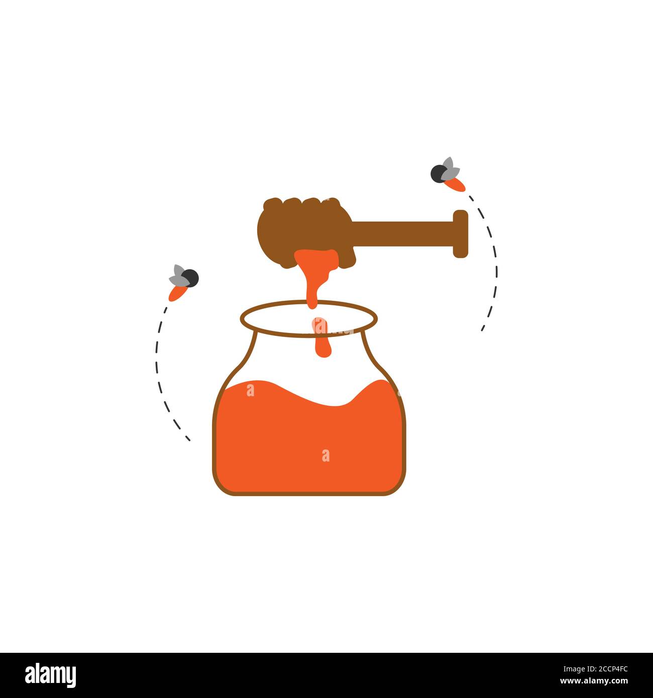 Honig Vektor Design Vorlage Illustration Stock Vektor