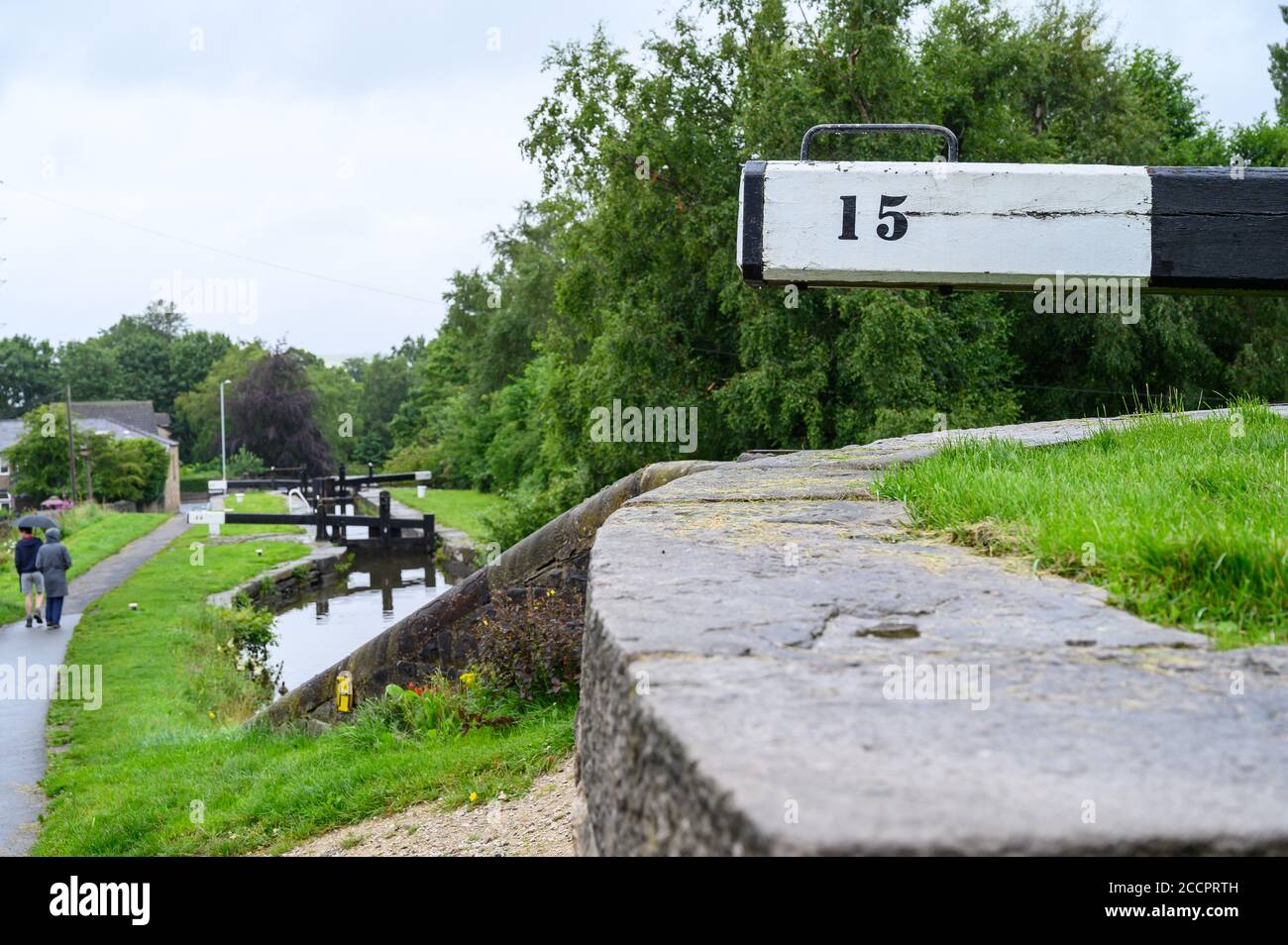 Peak Forest Canal, Marple, Manchester Stockfoto