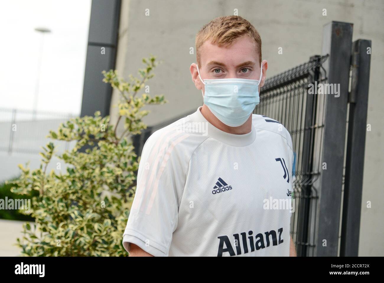 Ankunft am ersten Tag der Saison (2020/2021) für Juventus FC im Allianz Stadion, Turin, Italien 24. august 2020 (Foto: Alberto Gandolfo/Pacific Press) Stockfoto