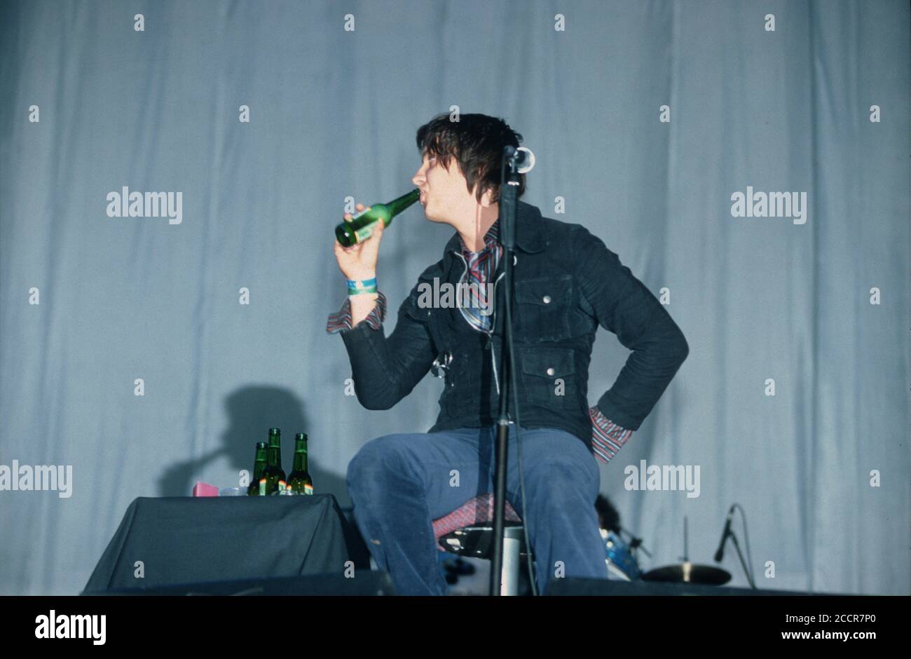 The Strokes beim Reading Festival 2002, Reading, Berkshire, England, Großbritannien Stockfoto