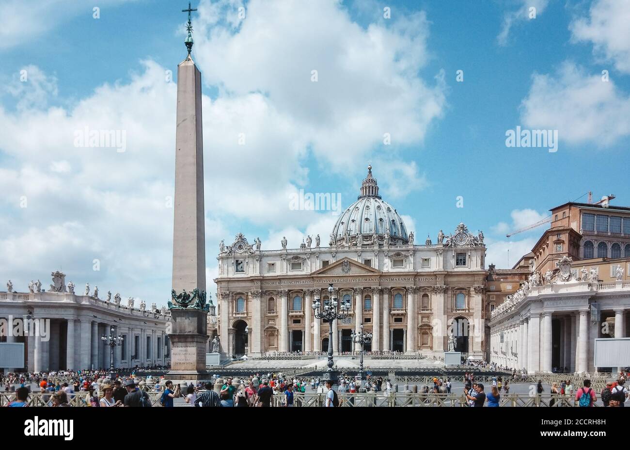 Vatikanstadt, Europa - der päpstliche Petersdom oder der Petersdom. Basilica Papale di San Pietro in Vaticano. Renaissance-Kirche. Stockfoto