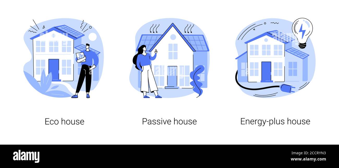 Umweltfreundliche Konstruktion abstrakte Konzept Vektor-Illustrationen. Stock Vektor