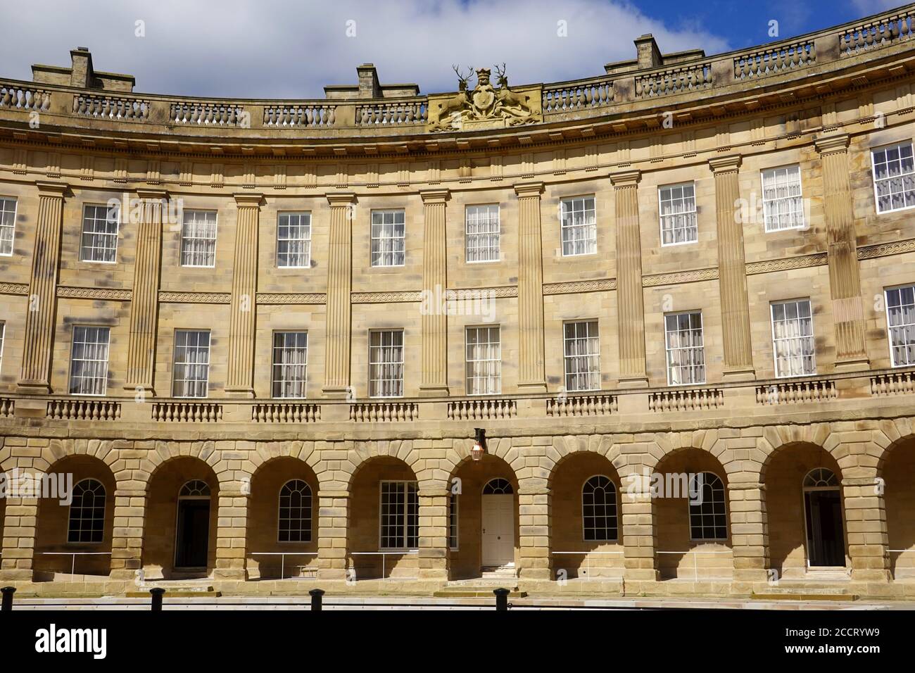 Das renovierte Buxton Crescent kann jetzt gebucht werden. Stockfoto