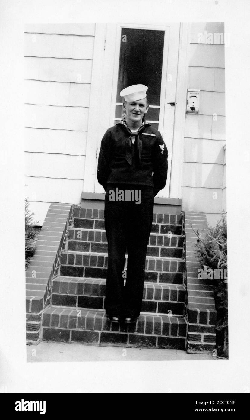 Junge Seefahrer, 2. Weltkrieg, USA Stockfoto