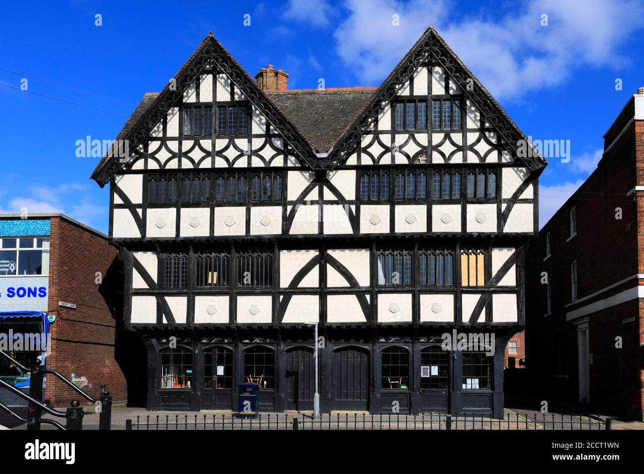 The Shodfriars Hall, Custom House Quay, River Witham, Boston Town; Lincolnshire; England; Großbritannien Stockfoto