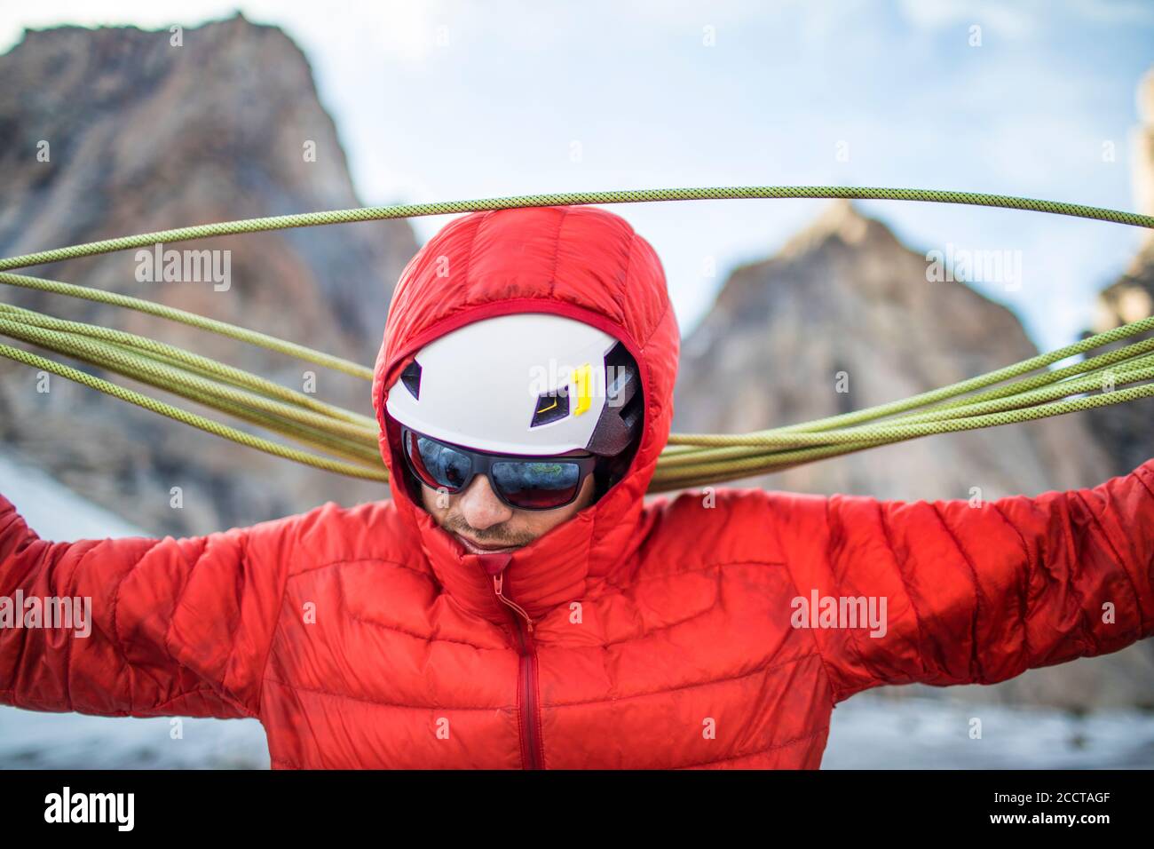 Akshayak Pass - © Christopher Kimmel 2019. Für Mammut Nordamerika nur mit Kredit: 'Christopher Kimmel / Alpine Edge Photography' Instagra Stockfoto