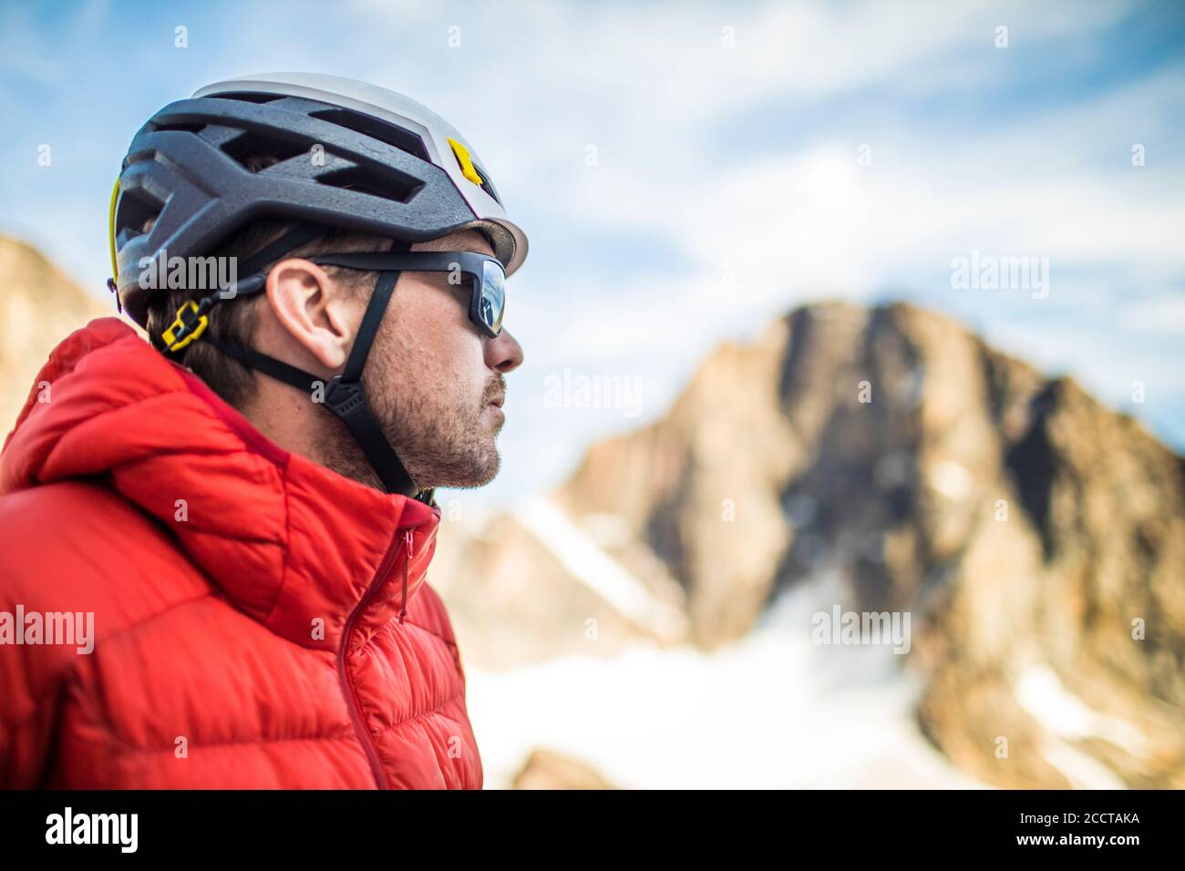 Akshayak Pass - © Christopher Kimmel 2019. Für Mammut Nordamerika nur mit Kredit: 'Christopher Kimmel / Alpine Edge Photography' Instagra Stockfoto