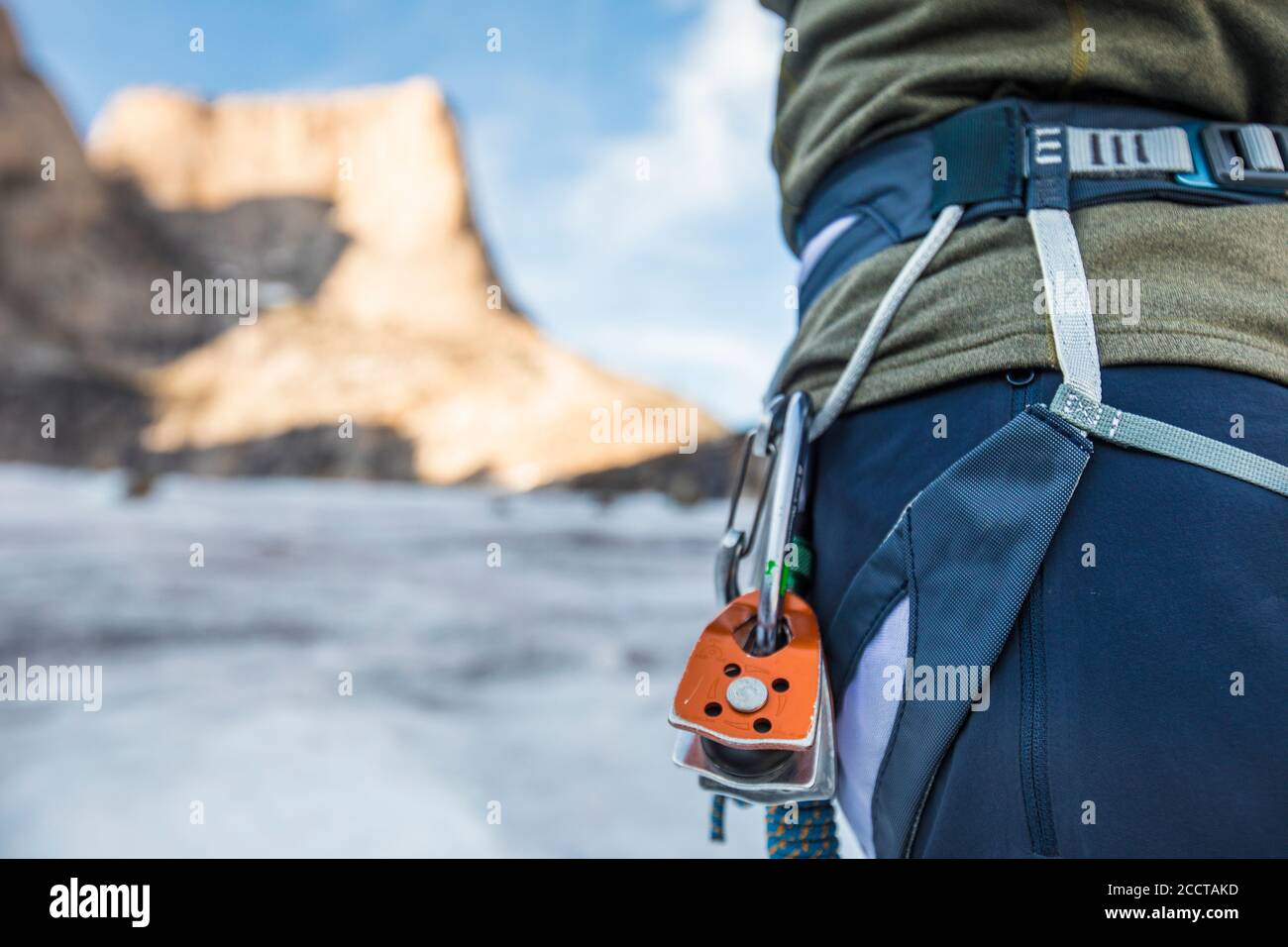 Akshayak Pass - © Christopher Kimmel 2019. Für Mammut Nordamerika nur mit Kredit: 'Christopher Kimmel / Alpine Edge Photography' Instagra Stockfoto