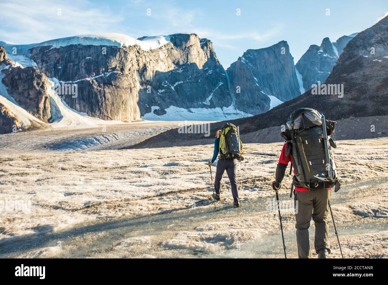 Akshayak Pass - © Christopher Kimmel 2019. Für Mammut Nordamerika nur mit Kredit: 'Christopher Kimmel / Alpine Edge Photography' Instagra Stockfoto