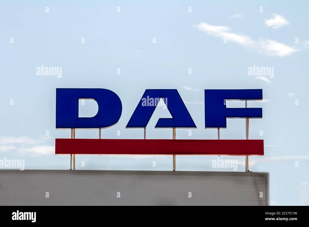 Ankara, TÜRKEI : DAF Trucks NV ist ein niederländisches LKW-Produktionsunternehmen und eine Division von PACCAR (Pacific Car and Foundry Company). Stockfoto