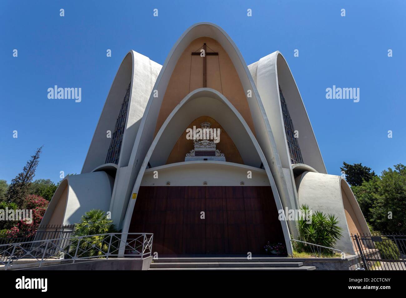 Kuppel der Kirche Santa Caterina in Cagliari, Italien. Stockfoto