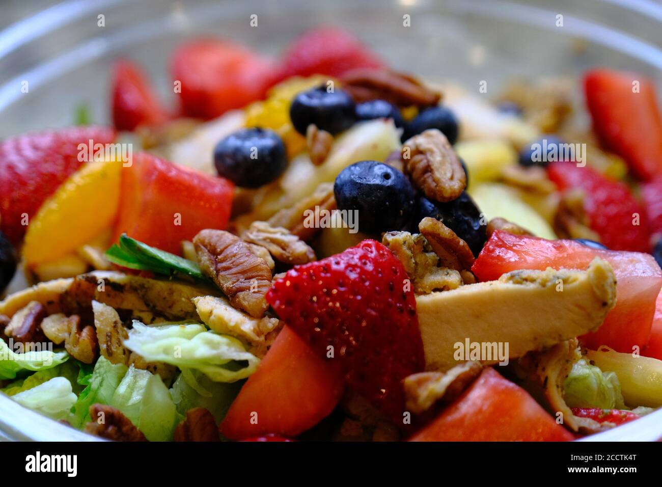 Salat von frischen Früchten Stockfoto
