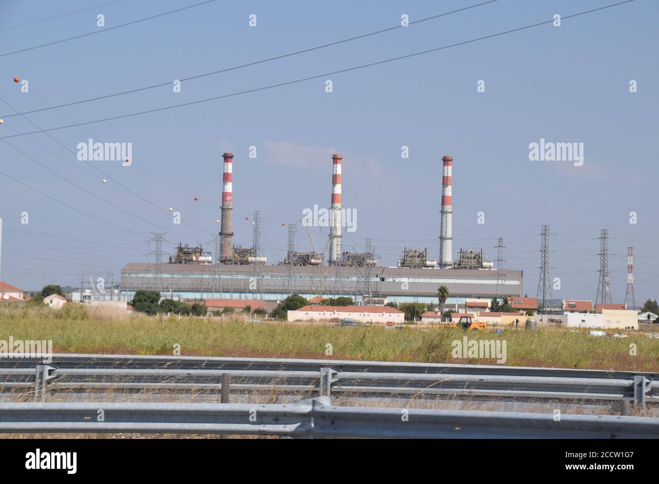 Thermo Electric Kraftwerk in Lissabon Portugal Stockfoto