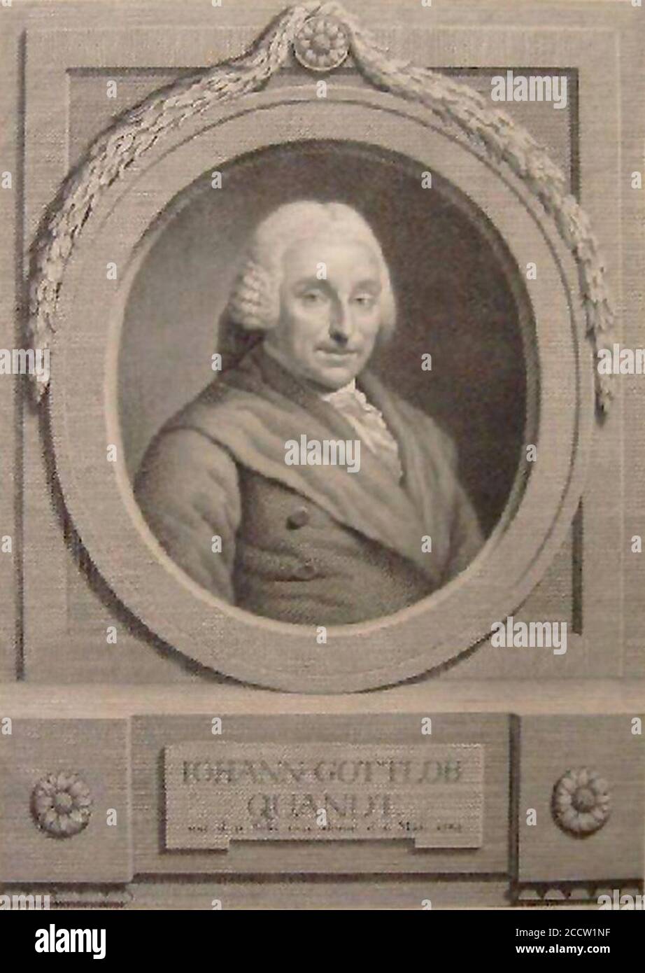 Johann Gottlob Quandt. Stockfoto