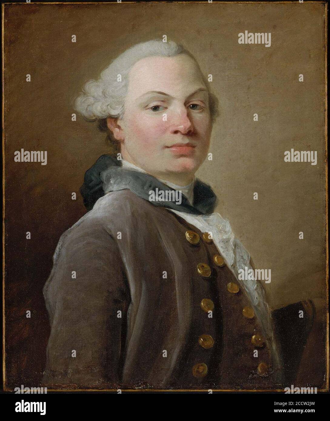 Jean Baptiste Pirrneau - Porträt eines Mannes Stockfoto