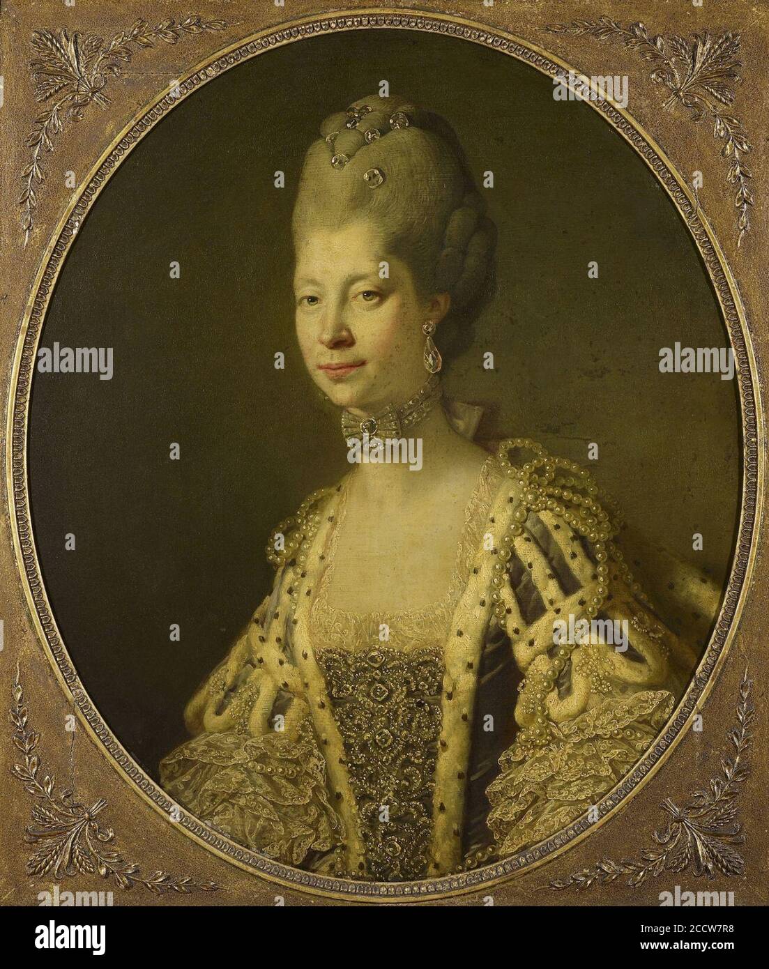 Johan Joseph Zoffany (Frankfurt 1733-London 1810) - Queen Charlotte (1744-1818) Stockfoto