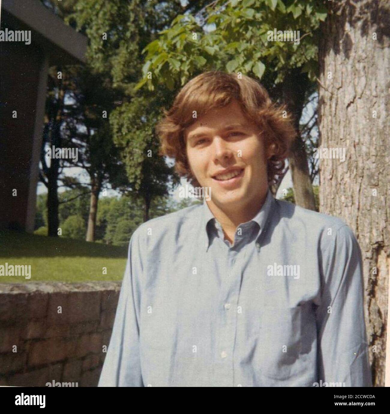 Jeb Bush an seinem Abschlusstag von Andover am 11. Juni 1971 (2907). Stockfoto