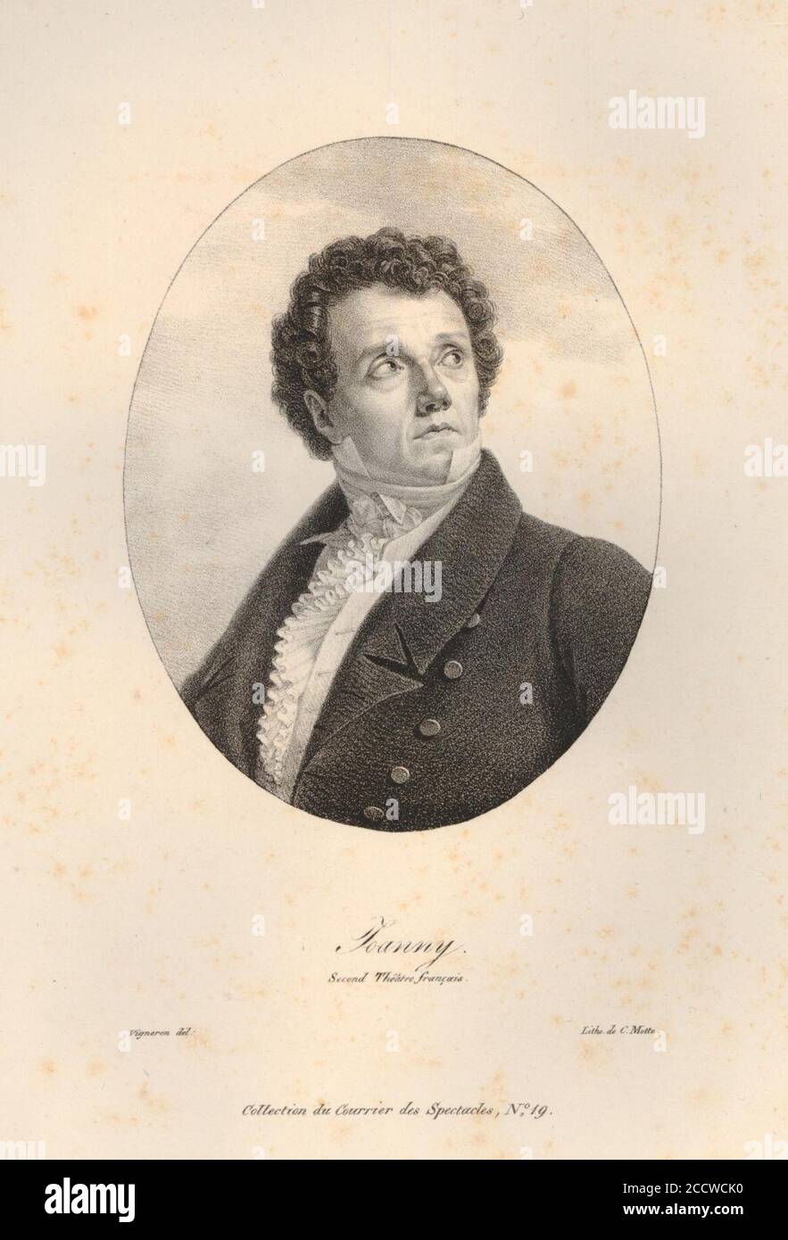 Joanny Second Théâtre Français (BM 1901,1022.433). Stockfoto