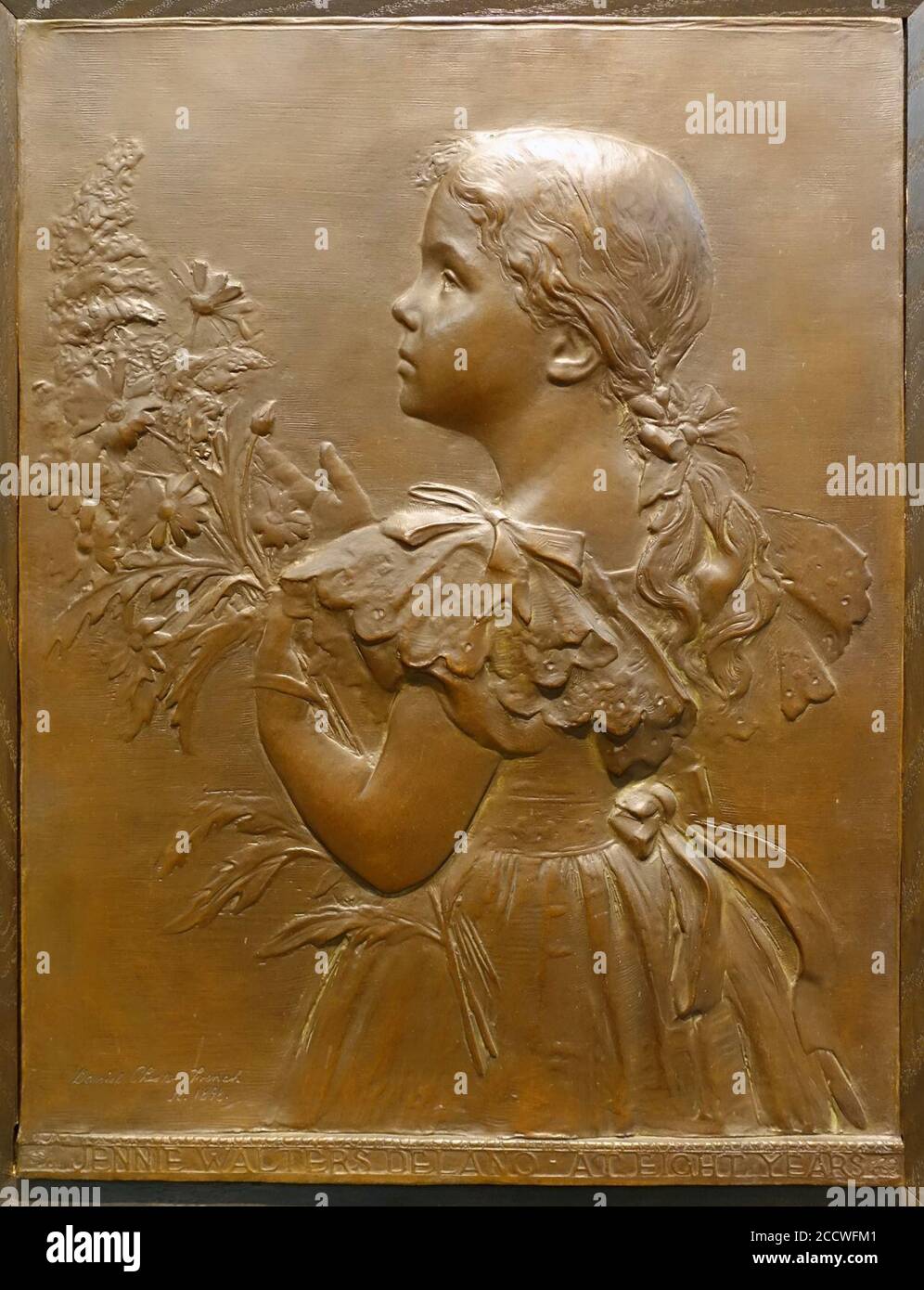 Jenni Delano von Daniel Chester Französisch, 1898, Bronze Stockfoto