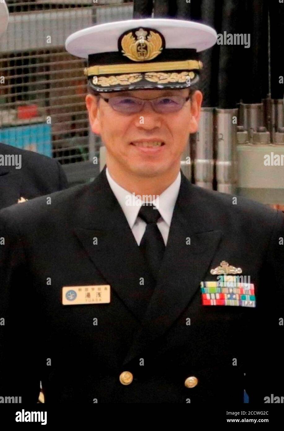 JMSDF Vizeadmiral Hideki Yuasa Stockfoto