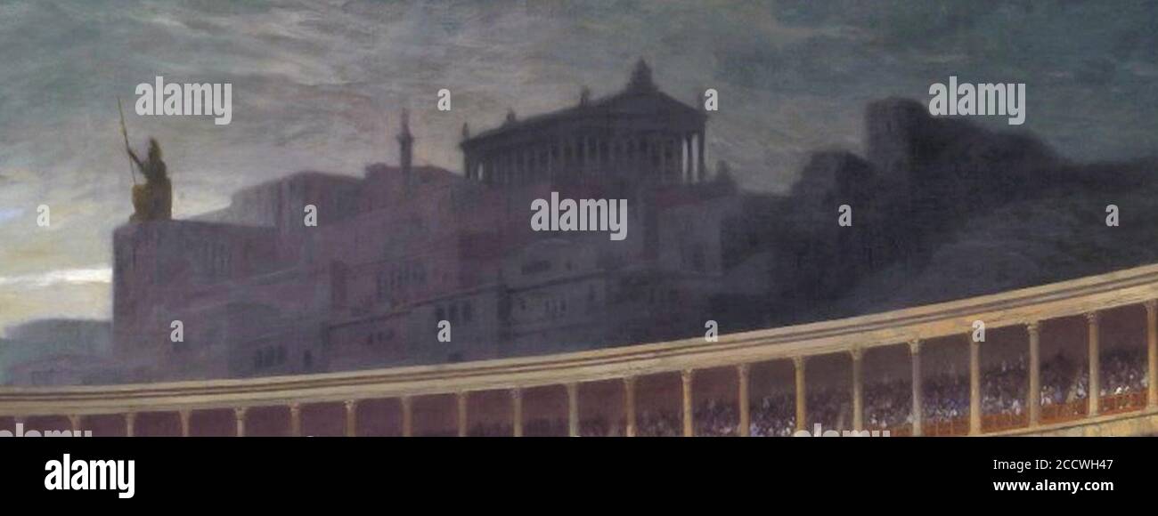 Jean-Léon Gérôme - Das Letzte Gebet Der Christlichen Märtyrer Stockfoto