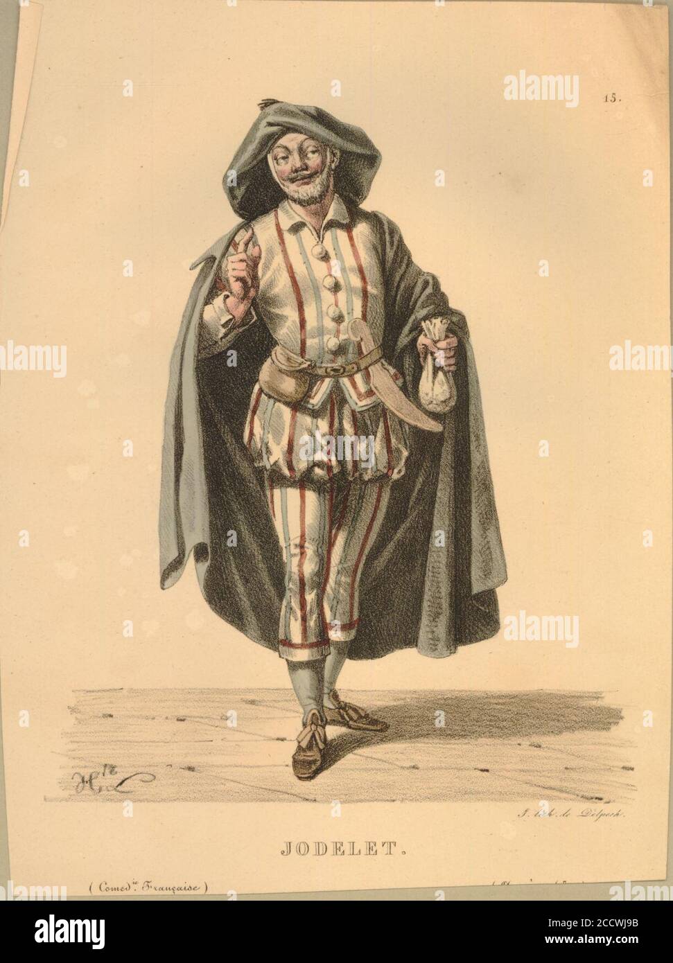 Jodelet (BM 1871,1209.2530). Stockfoto