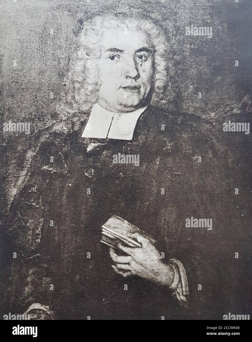Johan Christian Strand porträtterad AV Peter Lyders Dyckmann. Stockfoto