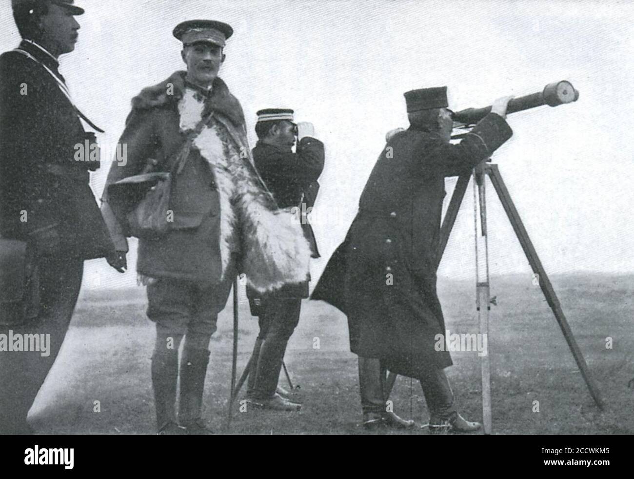 Der japanische General Kuroki Tamemoto und der britische Offizier Sir Ian Hamilton. Stockfoto