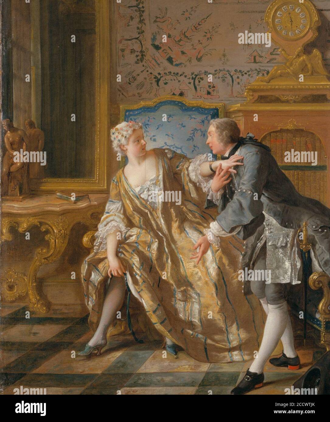 Jean François de Troy - der Gewand Stockfoto
