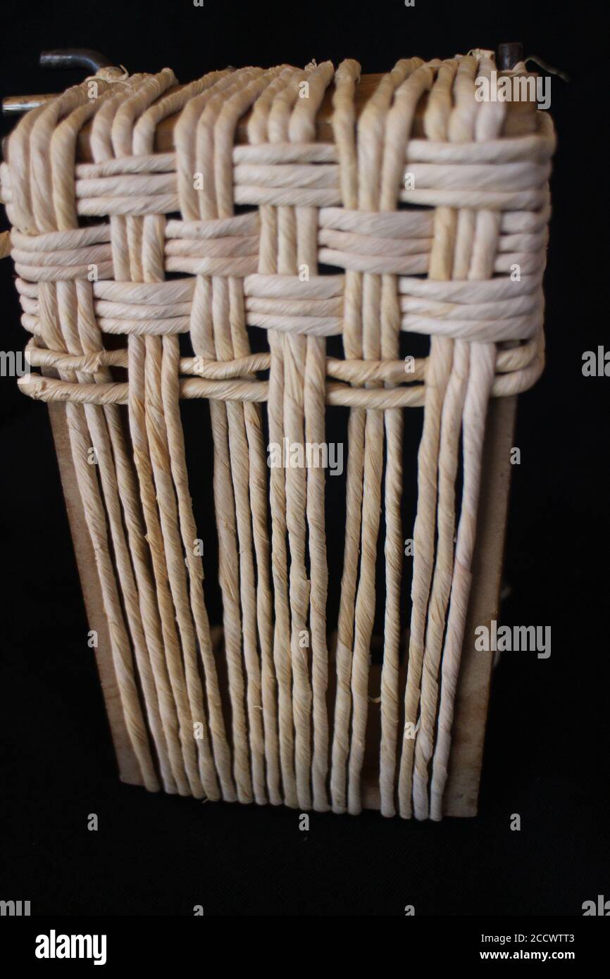 Bio-pflanzliche Faser von Hand gearbeitet Stockfoto