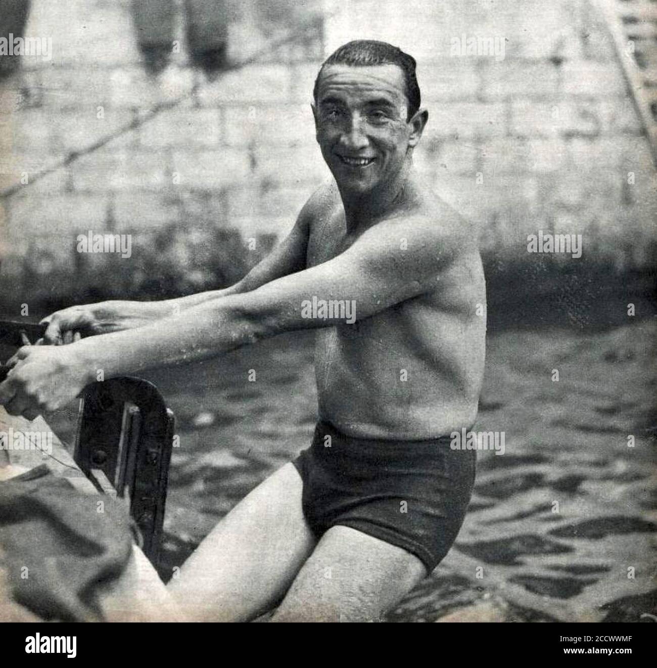Jean Taris en 1936. Stockfoto