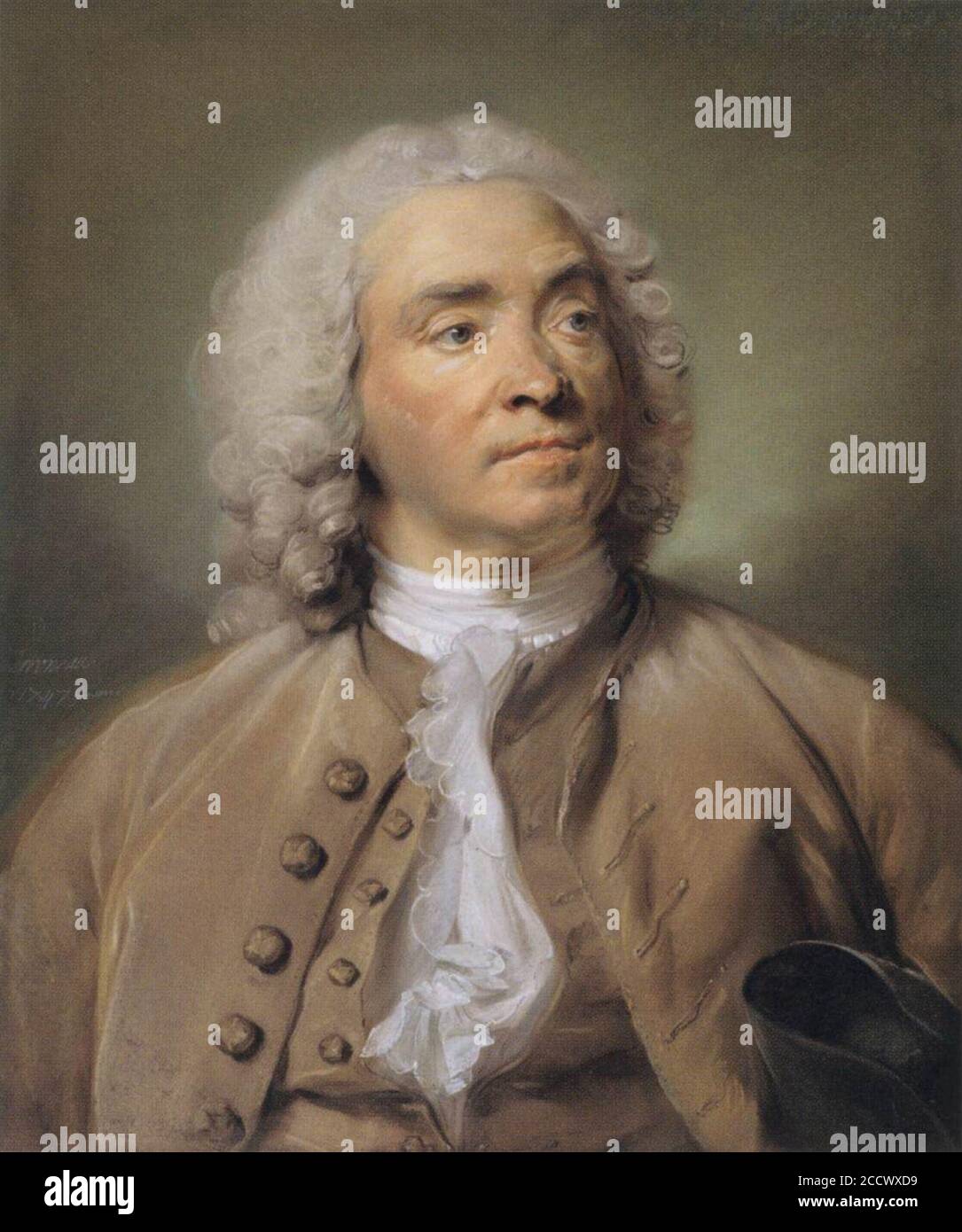 Jean-Baptiste Perrerneau - Porträt von Gabriel Huquier Stockfoto