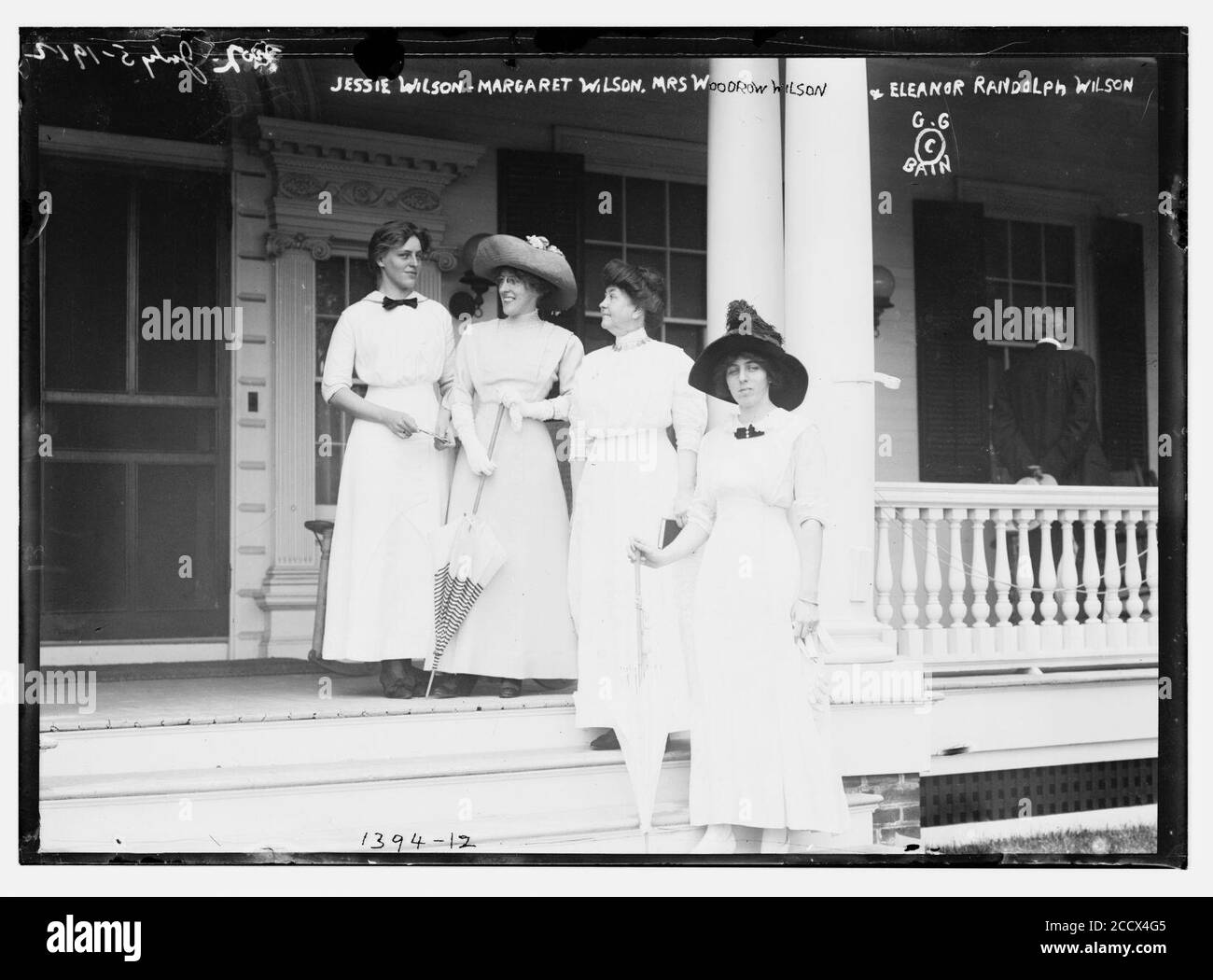 Jessie Wilson, Frau Margaret Wilson, Woodrow Wilson, Eleanor Randolph Wilson Stockfoto