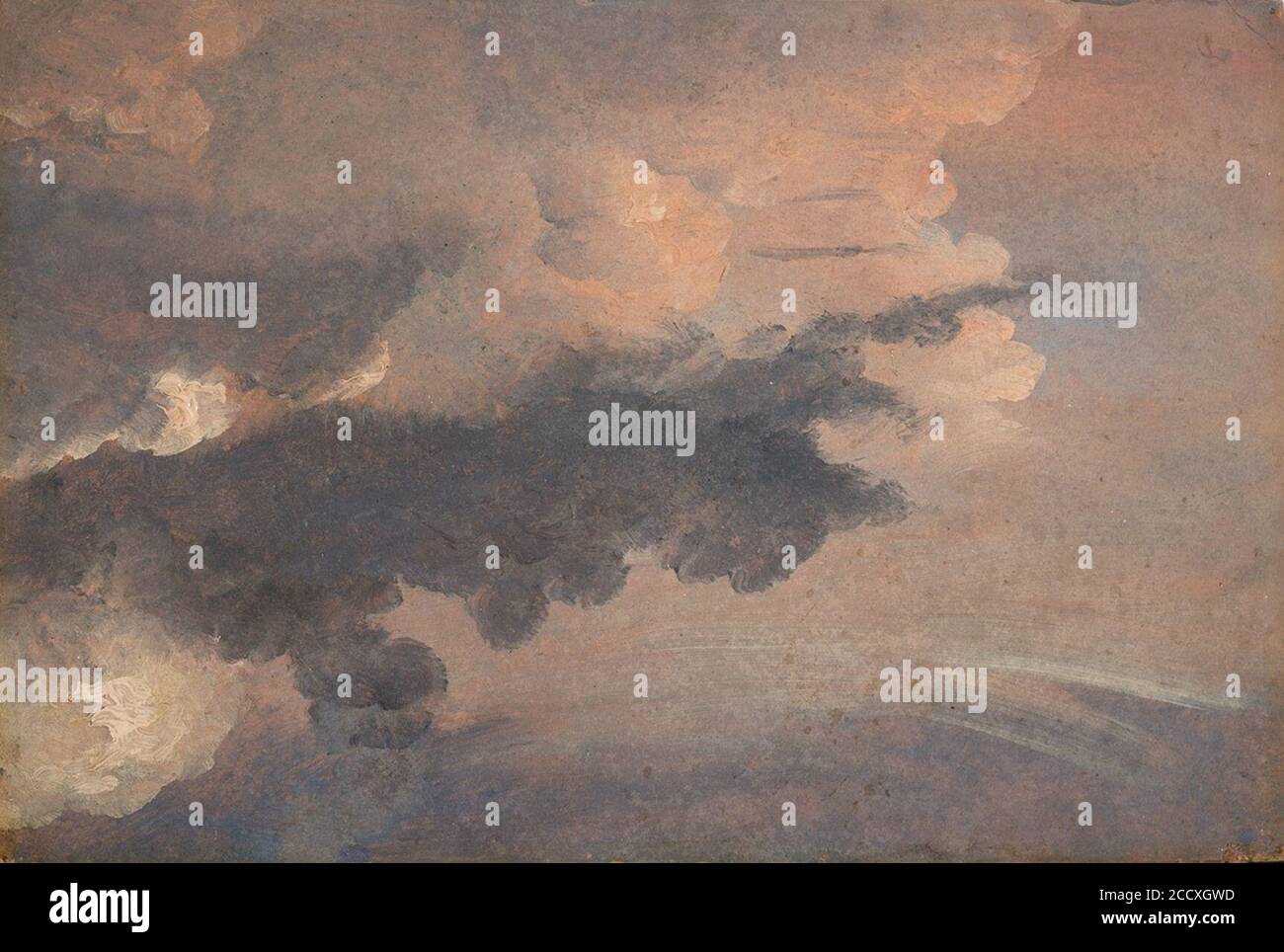 Johan Christian Dahl - Cloud study - Skystudie Stockfoto